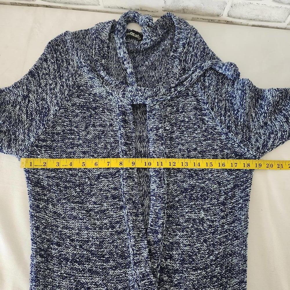 Pensato Women Open Front Cardigan Italian Size M Blue Casual Size M - Picture 5 of 8